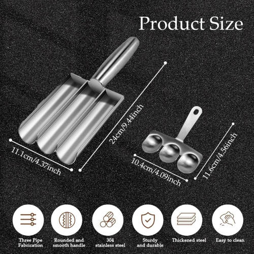 Picture of Creative Kitchen Meatball Maker Meat Ball Scoop with Cutting Spade Piyaju Maker, None-Stick Meatball Maker Cooking Piyajo Maker Accessories - NR Mart-2024 - Multicolor