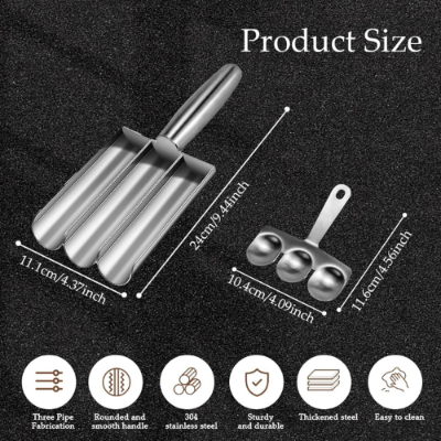 Picture of Creative Kitchen Meatball Maker Meat Ball Scoop with Cutting Spade Piyaju Maker, None-Stick Meatball Maker Cooking Piyajo Maker Accessories - NR Mart-2024 - Multicolor