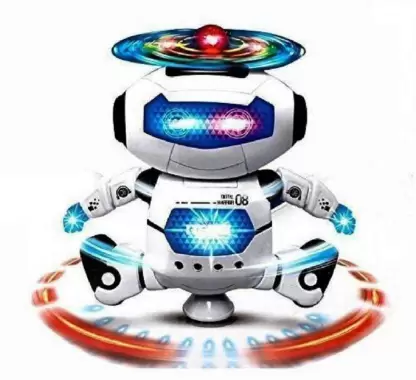 Picture of Generic Naughty Dancing Robot With 3D Light - NR Mart-2024 - Multicolor