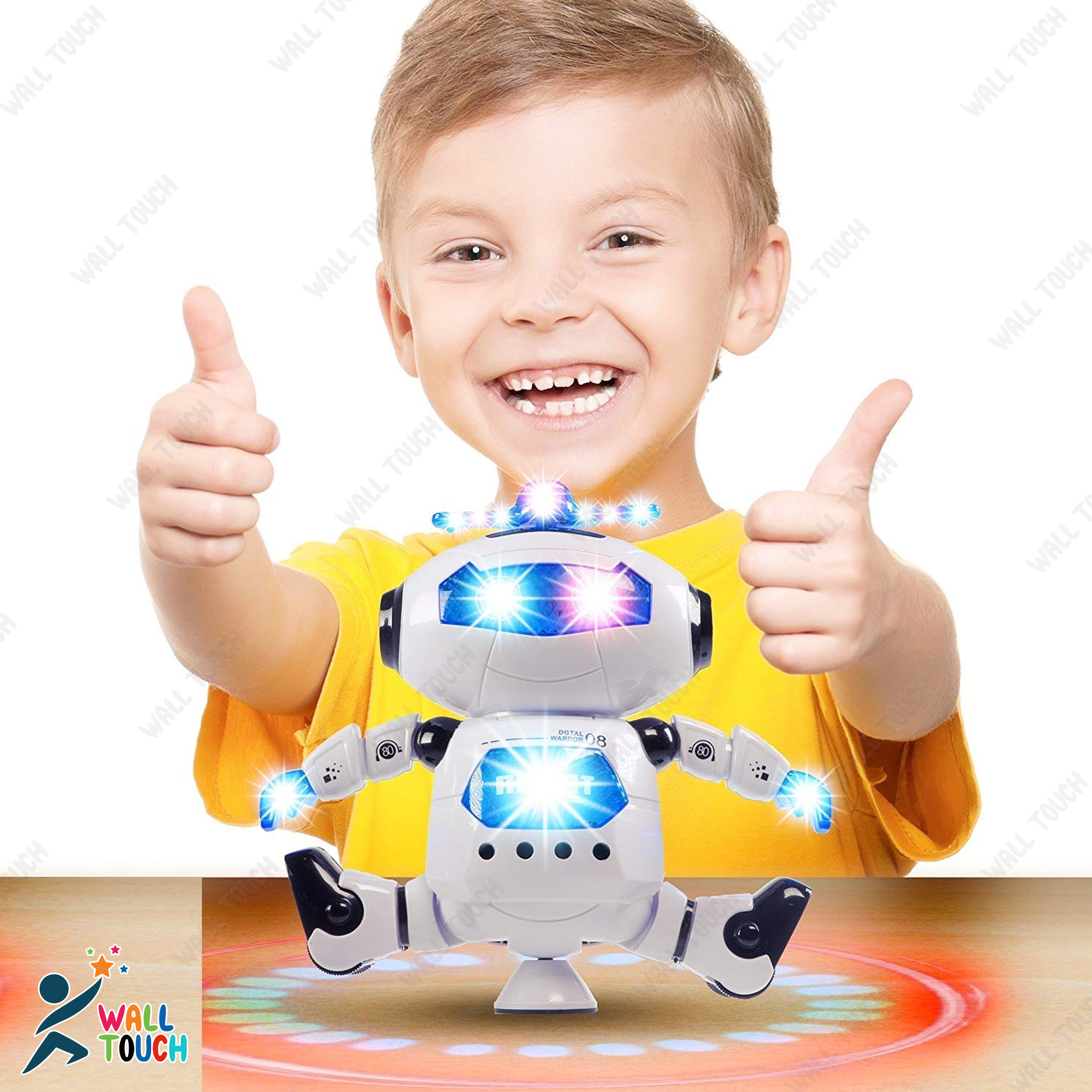 Picture of Generic Naughty Dancing Robot With 3D Light - NR Mart-2024 - Multicolor