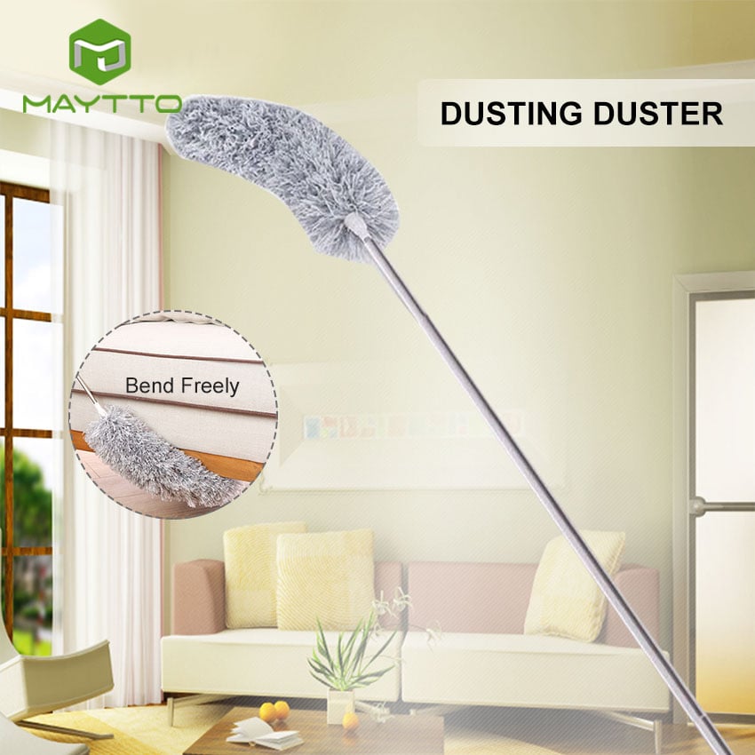 Picture of Home Cleaning Brush Sweeping Ceiling Duster Dust Cleaner Dust Artifact Extendable Microfiber Dusting Duster Handle Telescopic - NR Mart-2024 - Multicolor
