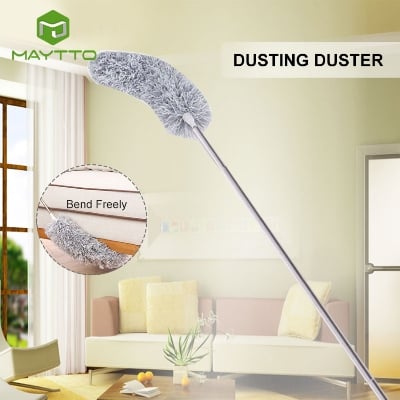Picture of Home Cleaning Brush Sweeping Ceiling Duster Dust Cleaner Dust Artifact Extendable Microfiber Dusting Duster Handle Telescopic - NR Mart-2024 - Multicolor