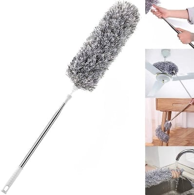 Picture of Home Cleaning Brush Sweeping Ceiling Duster Dust Cleaner Dust Artifact Extendable Microfiber Dusting Duster Handle Telescopic - NR Mart-2024 - Multicolor