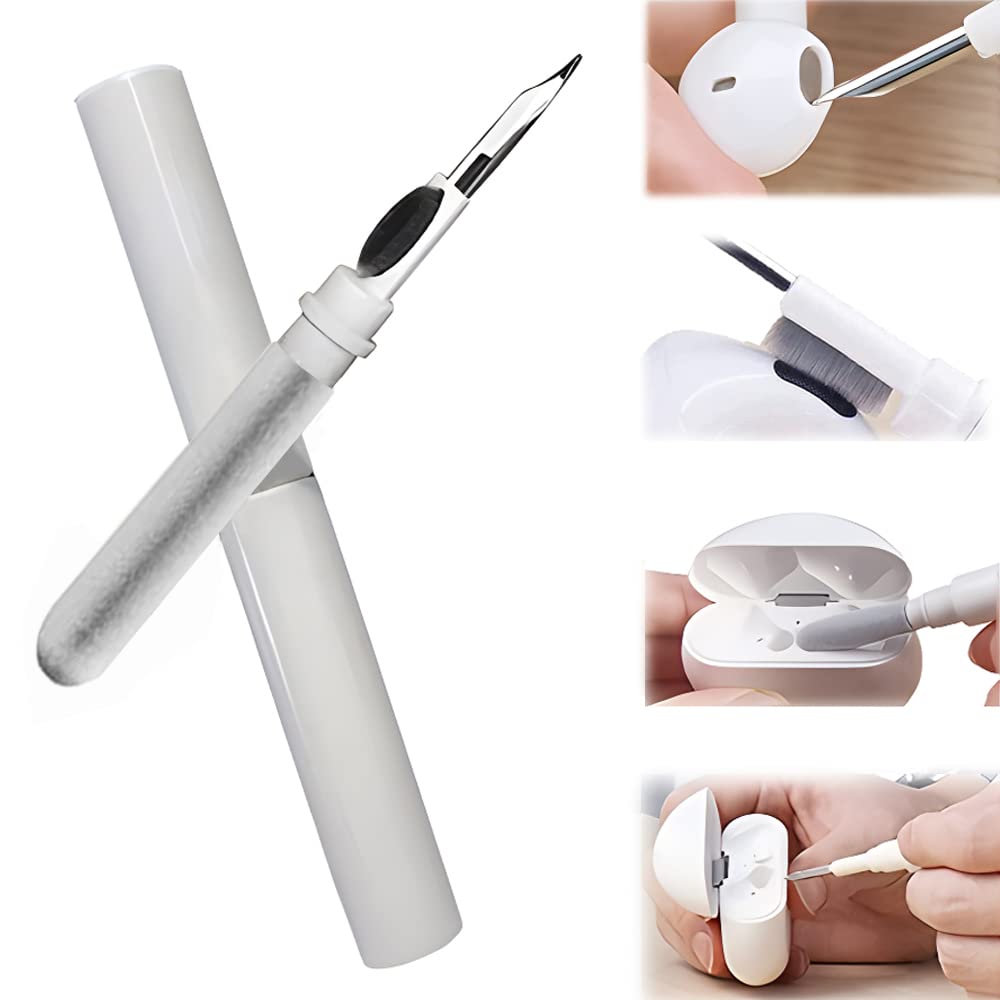 Picture of headphone clener/Bluetooth Earbuds Cleaning Pen With Soft Microfiber Brush Portable Multifunctional Earphone Cleaning Pen Durable Earbuds Wash Cleaning Tools For Airpods Keyboard Earphone Case -1pcs NR Mart-2024 - Multicolor
