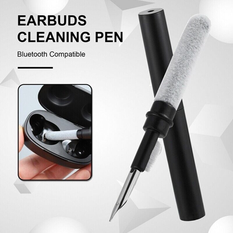 Picture of headphone clener/Bluetooth Earbuds Cleaning Pen With Soft Microfiber Brush Portable Multifunctional Earphone Cleaning Pen Durable Earbuds Wash Cleaning Tools For Airpods Keyboard Earphone Case -1pcs NR Mart-2024 - Multicolor