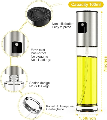 Picture of oil spray bottle Oil Sprayers Oil Sprayer Bottle - NR Mart-2024 - Multicolor