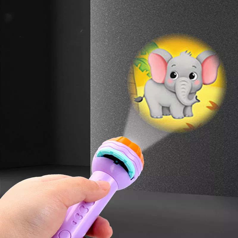 Picture of Flashlight Projector For Kids Slide Projector Toy Educational Learning Child By NR Mart-2024 - multicolor