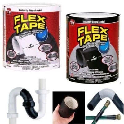 Picture of Waterproof Tape for Pipes Patch Holes Super Strong Fiber flex tape Stop Leaks Seal Repair Tape Adhesive duct tape - NR Mart-2024 - Multicolor