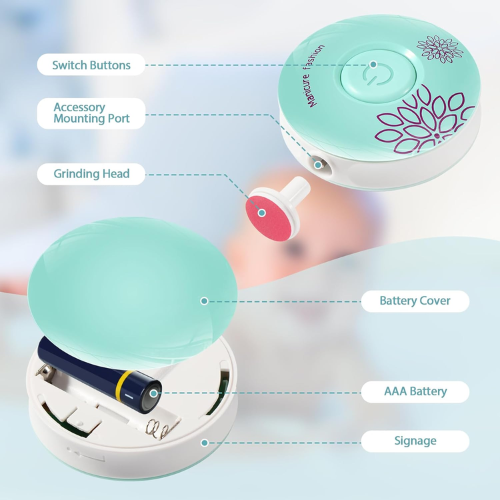 Picture of Baby Nail Trimmer Baby Care Set Electric Manicure Set Electric Electric Nail Trimmer For Baby Newborn Nail Trimmer Manicure Kit For Baby Infant Nail Trimmer Baby Nail Trimmer Nail Care High Newborn Nail Cutter Infant Nail-NR Mart-2024 - Multicolor