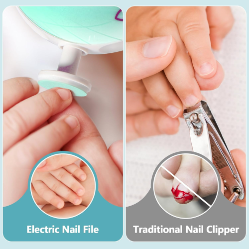 Picture of Baby Nail Trimmer Baby Care Set Electric Manicure Set Electric Electric Nail Trimmer For Baby Newborn Nail Trimmer Manicure Kit For Baby Infant Nail Trimmer Baby Nail Trimmer Nail Care High Newborn Nail Cutter Infant Nail-NR Mart-2024 - Multicolor