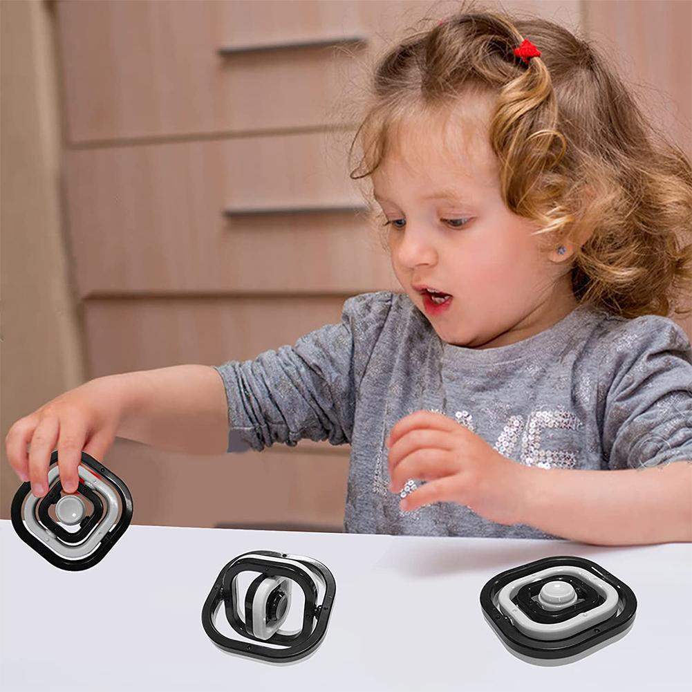 Picture of New Kid Fun 3D Flip Finger Spinner Fidget Toy Fingertip Gyro Relief Stress Child Hand Top Sensory Toy Anti-Stress Gift - NR Mart-2024 - multicolor