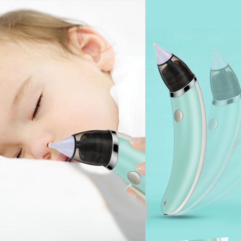 Picture of Baby Nasal Aspirator Electric Nose Cleaner Sniffing Equipment for Children Clear stuffy noses Quickly & Gently - NR Mart-2024 - Multicolor