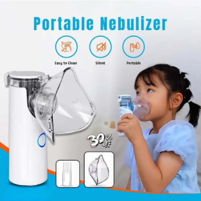 Picture of Portable Rechargeable Mesh Nebulizer Inhaler Atomizer - NR Mart-2024 - Multicolor