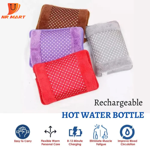 Picture of Electric Heating Hot Water bags Electric with Pocket Pain Reliever-Mullticolor - NR Mart-2024 - Multicolor