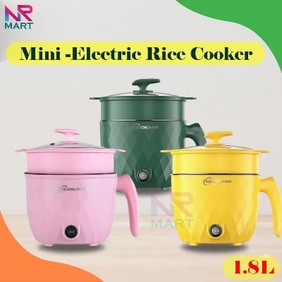 Picture of 1.8L Multifunctional Electric Rice Cooker Mini Non-stick Cookware Multicooker for Home and Kitchen Appliances - Electric Multi cookers - NR Mart-2024 - Multicolor