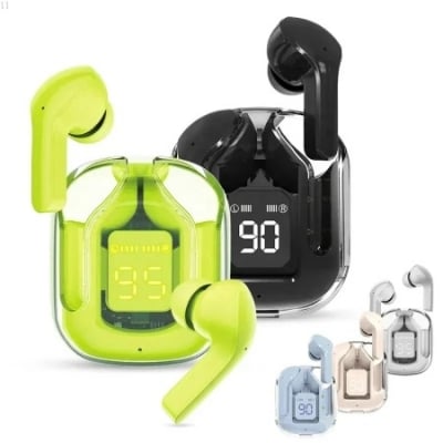 Picture of BT30 ENC Noise Canceling Wireless Bluetooth Earbuds HiFi Stereo Headphones with Digital Display Charging Case Waterproof Gaming -  Wired Headsets - NR Mart-2024 - Multicolor