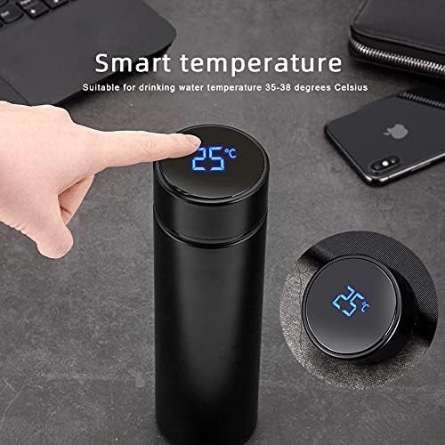 Picture of Smart Thermos Flasks Stainless Steel Tumbler Insulated water bottle cute coffee , milk thermos cup LED Touch Display Temperature Vacuum Flasks Drinkware smart hot water bottle travel mug- NR Mart-2024 - Multicolor