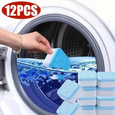 Picture of 12 Pcs Washing Machine Cleaner Washer Cleaning Detergent Effervescent Washer Cleaner-Cleaning Products - NR Mart-2024 - Multicolor