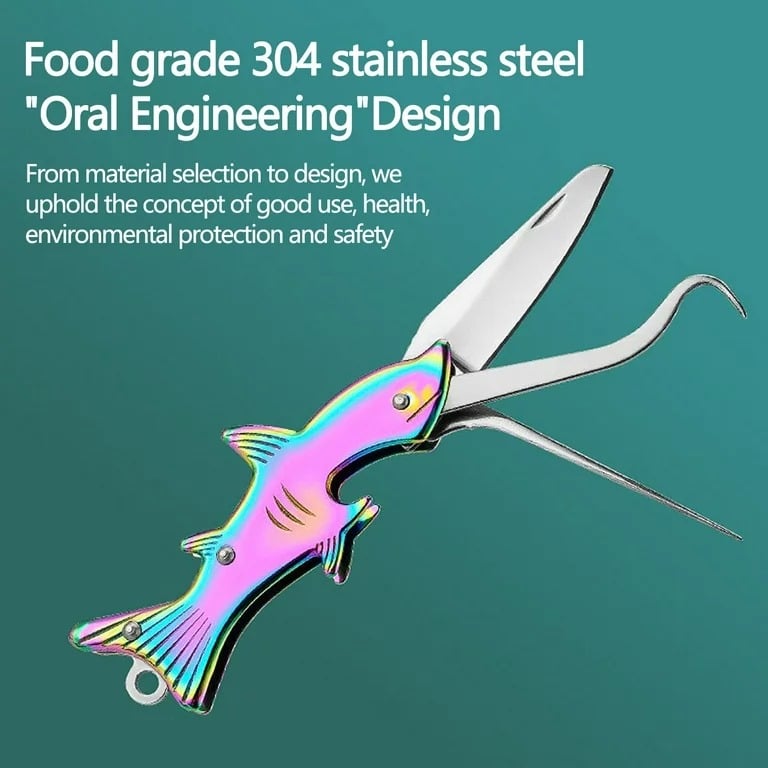 Picture of Toothpick Knife Picks Teeth With Ultra-fine Anti-plug Tooth Hook Crochet Can Open The Bottle And Buckle The Tooth Multi-function- Dental Flosses & Sticks - NR Mart-2024 - Multicolor