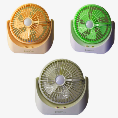 Picture of JY SUPER Portable Led Light With Mini Fan Charging Protection Strong Wind Fan With USB Port - Rechargeable Mini Fan-Mini Fans-Mini Fans -  NR Mart-2024 - Multicolor