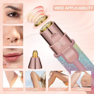 Picture of 2 in 1 Eyebrow Razor and Painless Hair Remover, Electric Eyebrow Shaver -  NR Mart-2024 - Multicolor