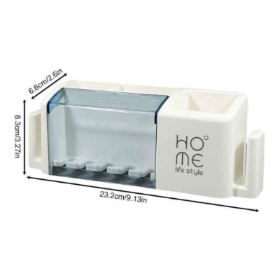 Picture of Wall and Table Pen Holder and Tooth Brush Dispenser - NR Mart-2024 - Multicolor