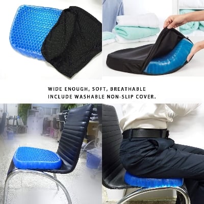 Picture of Silicone Comfort Portable Egg Sitter Seat Cushion for Car Office Chair Wheelchair - NR Mart-2024 - Multicolor