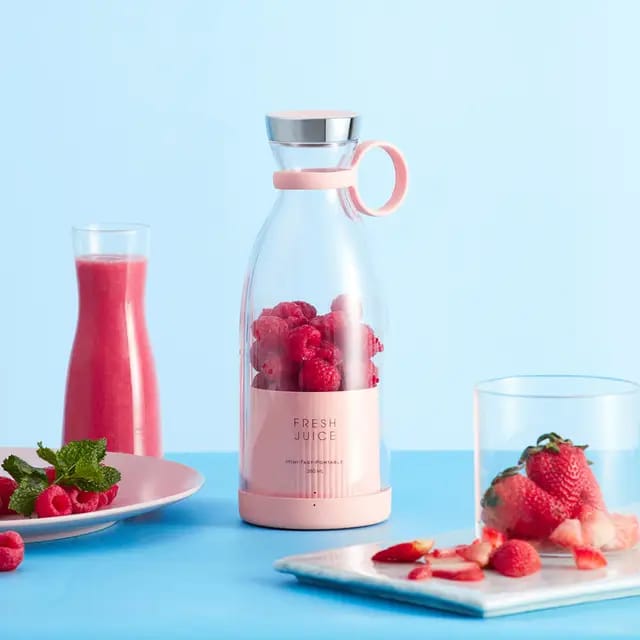 Picture of Lifestyle Mall   Blender Smoothie Makers, Portable Blender Mini Jug Blenders, Multifunctional Personal Blender with USB Rechargeable, for Baby Food, Travel, Office, Gym-Rechargeable-Juicers & Fruit Extractors - Multicolor