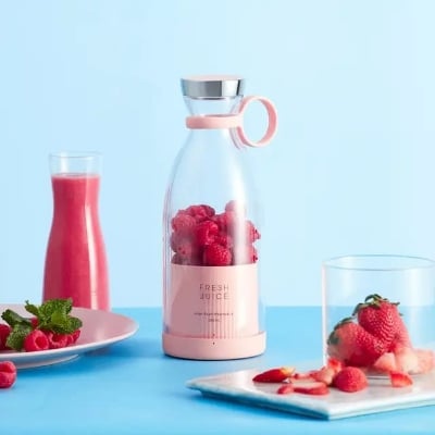 Picture of Lifestyle Mall   Blender Smoothie Makers, Portable Blender Mini Jug Blenders, Multifunctional Personal Blender with USB Rechargeable, for Baby Food, Travel, Office, Gym-Rechargeable-Juicers & Fruit Extractors - Multicolor