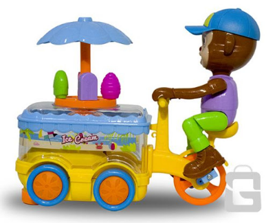 Picture of Ice Cream Cart with Monkey for Kids boy toys, girl toys, birthday gift, Christmas gift, growth, fun, for kids - NR Mart-2024 - Multicolor