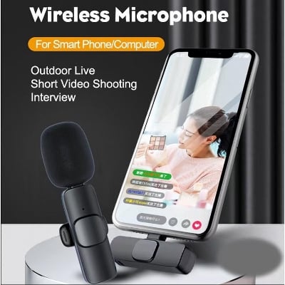 Picture of K8 Wireless Microphone for YouTube Facebook Live Stream Tik-Tok Video - NR Mart-2024 - Multicolor