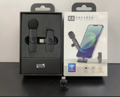 Picture of K8 Wireless Microphone for YouTube Facebook Live Stream Tik-Tok Video - NR Mart-2024 - Multicolor