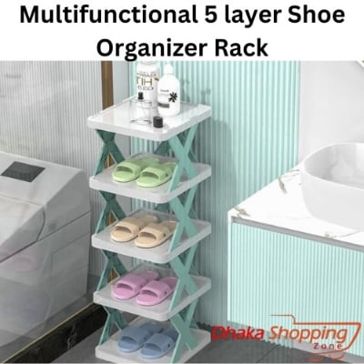 Picture of Multifunctional 5 layer Shoe Organizer Rack-Storage and Organization,Space Saving Shoe Organizer, Stackable Shoe Rack - Shoe Organisers  - NR Mart-2024 - Multicolor