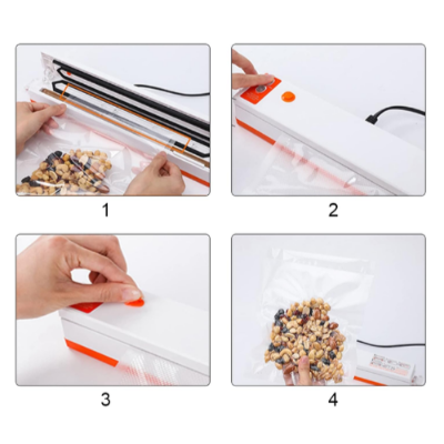 Picture of Freshpack Pro Vacuum Sealer Machine Mini Electric Sealing System with Free 10Pcs Sealed Bag - Small Kitchen Appliance Parts & Accessories - NR Mart-2024 - Multicolor