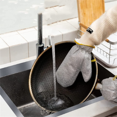 Picture of Water proof dishwashing gloves . Multiple use kitchen dish washing gloves free size - NR Mart-2024