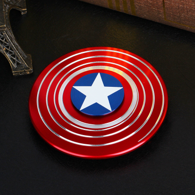 Picture of Metal Fidget Spinner Spinner Toy Captain America Shield Random color - NR Mart-2024 - multi color