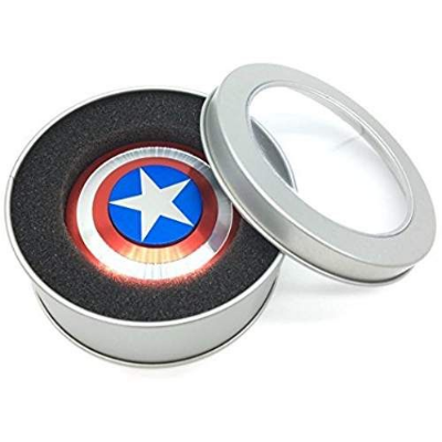 Picture of Metal Fidget Spinner Spinner Toy Captain America Shield Random color - NR Mart-2024 - multi color