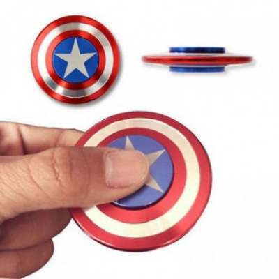 Picture of Metal Fidget Spinner Spinner Toy Captain America Shield Random color - NR Mart-2024 - multi color
