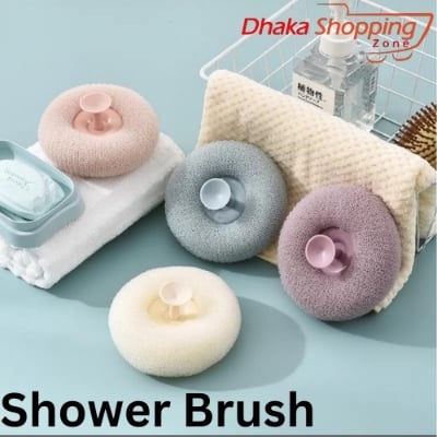 Picture of NR Mart-2024 shower puff pure bath pouf luxurious exfoliation sponge for smooth skin-Shower brush - Multicolor