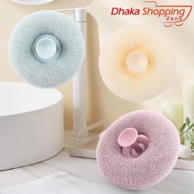 Picture of NR Mart-2024 shower puff pure bath pouf luxurious exfoliation sponge for smooth skin-Shower brush - Multicolor