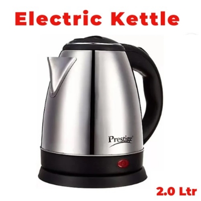 Picture of Electric Kettle Nova / Prestige / Hawkins 02.0Ltr (Only Service Warranty: 2 Years) -  NR Mart-2024 - Silver