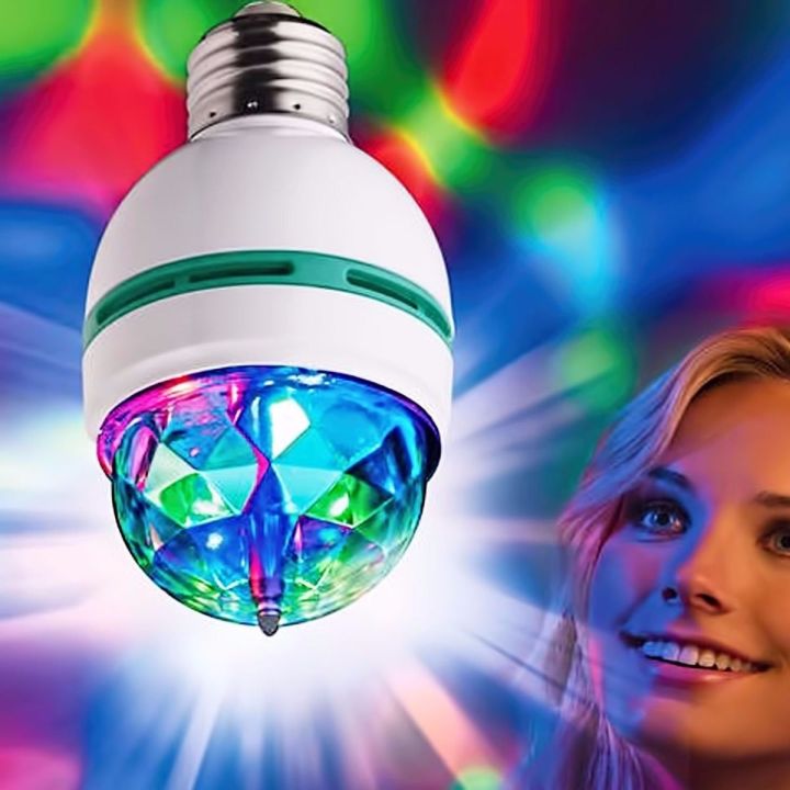 Picture of Decoration Disco DJ Party LED Light Bulb - Multicolor - NR Mart-2024 - Multicolor