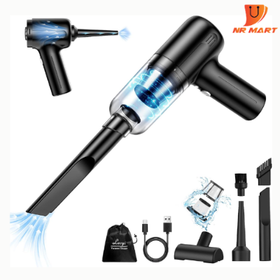 Picture of 2 in 1 Wireless Portable Mini Vacuum Cleaner with Led Lights for Car and Home Cleaning - car accessories - NR Mart-2024 - Multicolor