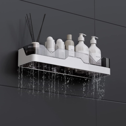 Picture of Bathroom Rack Without Punching Wall-mounted Kitchen Bathroom Sink Toilet Wall Cosmetics Storage for Washroom Toilet Kitchen - NR Mart-2024 - Multicolor