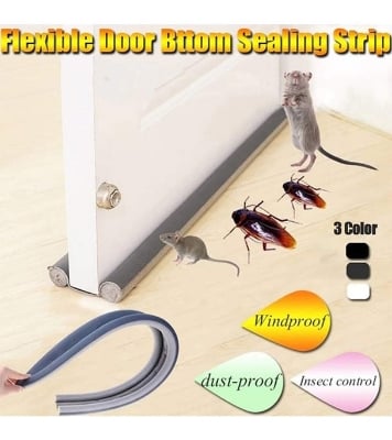 Picture of Door Bottom Sealing Strip Door Seal Gap Sound Proof Door Weather-strip Guard For Door Bottom Dust Blocker Door Sealing Stopper,Door -  NR Mart-2024 - Multicolor