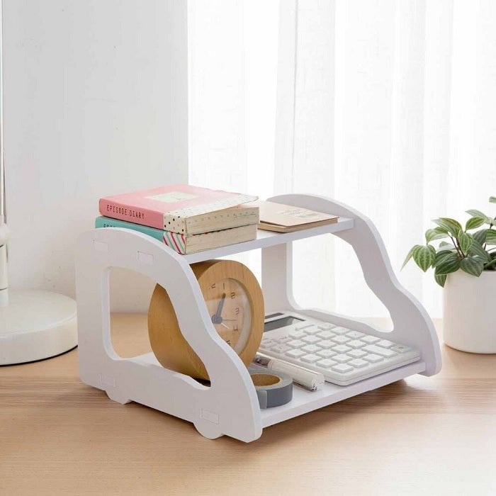 Picture of Wifi Router Stand Shelf Double Layer Wall Mounted Shelf Home decorator-  NR Mart-2024 - Multicolor
