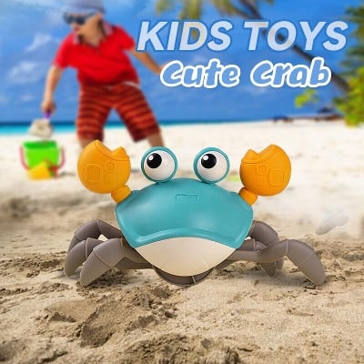 Picture of Kids Bathtub Toy Cartoon Crab Creative Wind Up Toy Water Toy Bathing Toy/Cartoon Crab Children Swimming Beach Bath Toys/Cute Crab Toy - NR Mart-2024 - Multicolor