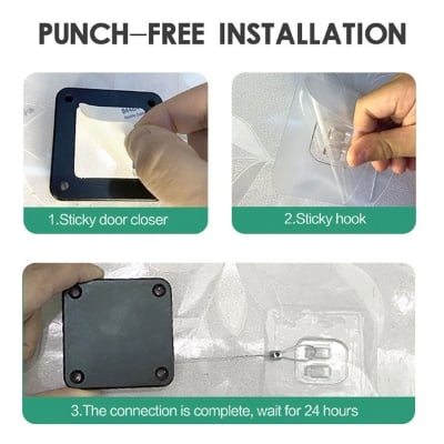 Picture of Automatic Anti-Punching Door Closer-Door hardware & locks - NR Mart-2024