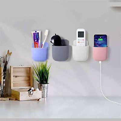 Picture of Klassy Smart Holder Wall Attached For Remote & Cosmetics Accessories Storage 1 Pcs Multicolor - NR Mart-2024 - Multicolor