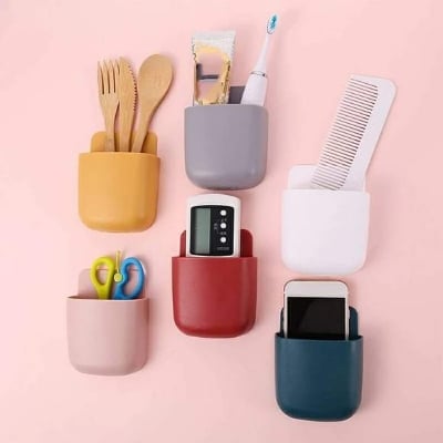 Picture of Klassy Smart Holder Wall Attached For Remote & Cosmetics Accessories Storage 1 Pcs Multicolor - NR Mart-2024 - Multicolor